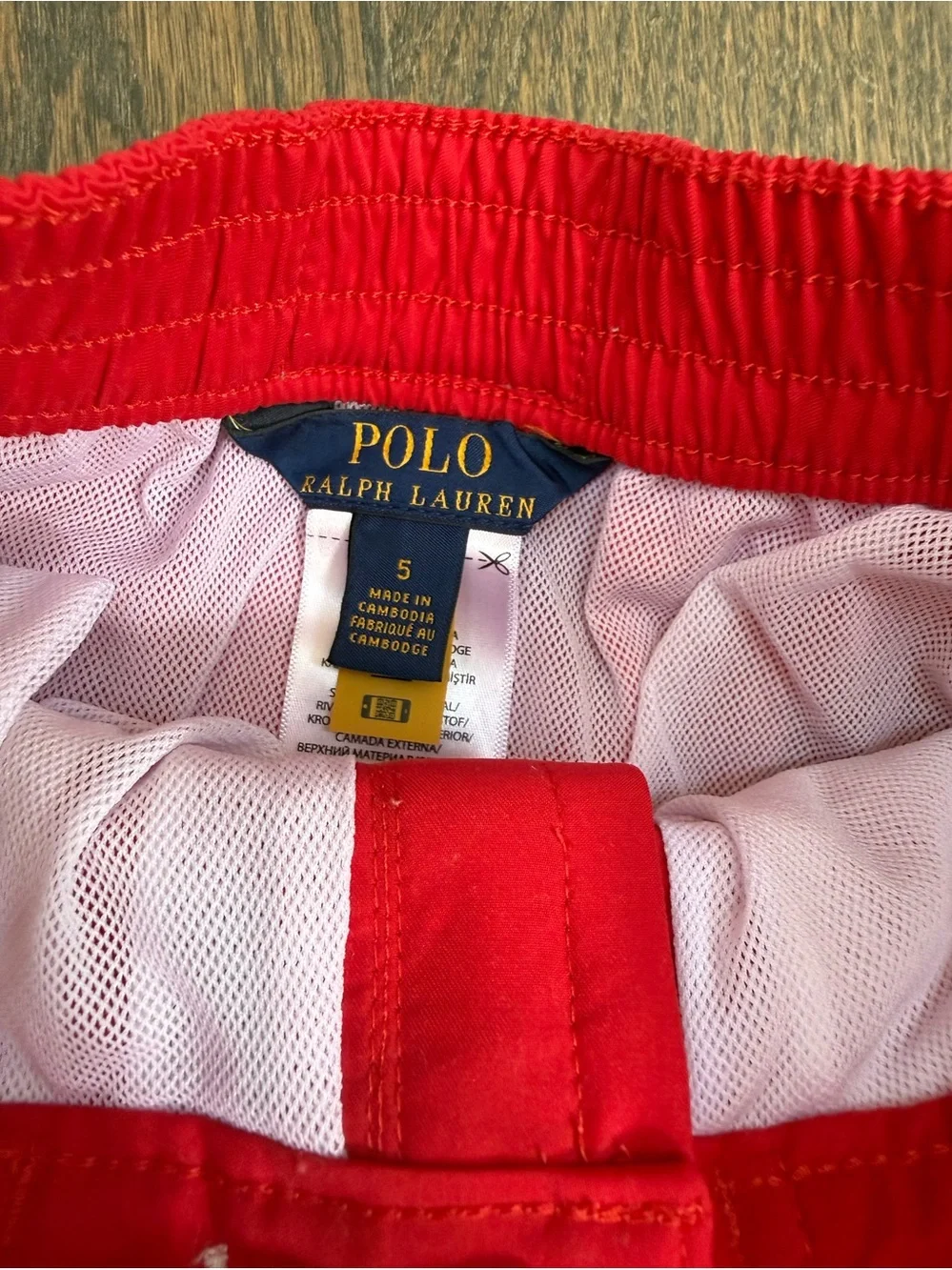 Polo by Ralph Lauren Red kids Swim/Beach Shorts